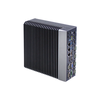 Caja de Ordenador Industrial IPC con 3 Puertos Gigabit LAN, 6 Puertos COM, Controlador Integrado Sin Ventilador con Watchdog para Sistema MES, Monitoreo SCADA