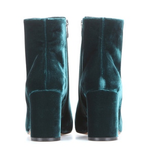 Женские Замшевые полусапожки на среднем каблуке - Product Image 3