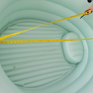 Pvc <span class=keywords><strong>Inflatable</strong></span> xách tay hình bầu dục sinh thái nước sinh hồ bơi với lót và xử lý cho mang thai - Product Image 4