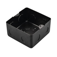 Boîtier de base universel en acier noir pour prise de terre, niveau de protection IP65, cassette anticorrosion, boîtier de prise de terre