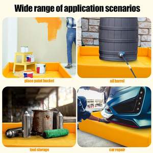 Berm <span class=keywords><strong>de</strong></span> confinement des <span class=keywords><strong>d</strong></span>éversements <span class=keywords><strong>d</strong></span>'hydrocarbures en PVC sur mesure, durable, léger et pliable - Product Image 3