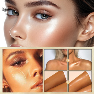 Gouttes bronzantes paillettes maquillage lueur vente en gros en vrac végétalien corps liquide bronzant HIHighlight Contour crème - Product Image 5