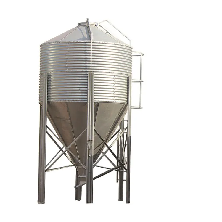 Farm Used Corrugated Steel Grain Harvestore Storage Silos For Sale