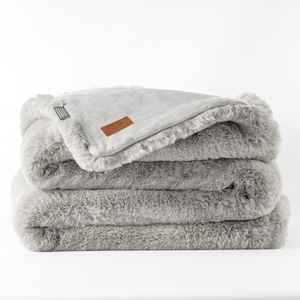 Chăn lông thỏ hồng mềm mại, xù xì, có thể giặt máy, chất liệu lông chồn giả, ấm áp, mềm mại như lông thật, dành cho bé - Product Image 4