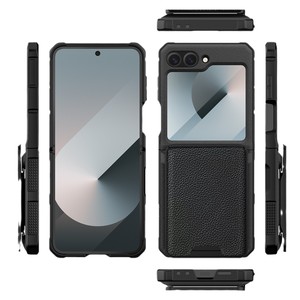 เคสโทรศัพท์แบบพับได้สำหรับ Samsung Flip ลด 40% พร้อมช่องใส่การ์ดแบบถอดได้ วัสดุ PC แข็งแรง ป้องกันโทรศัพท์  จัดส่งข้ามประเทศ - Product Image 5