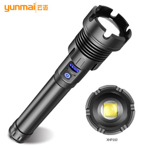 ยุนมัยไฟฉาย XHP160 COB แบบชาร์จไฟได้ 2500mAh LED แสงสีขาวสีแดงใช้กลางแจ้ง - Product Image 2
