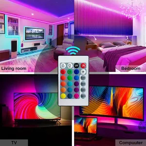 5V RGB Usb TV arkaplan ışığı halat Para Rgbic ışıkları şeritleri esnek Rgbw 5050 SMD Tira De Neon Luz Cob akıllı luces LED şerit ışık