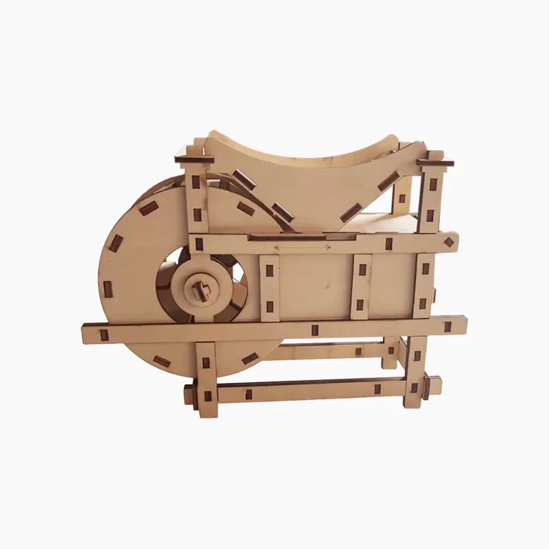 Professional OEM ODM Factory laser cutting Model kit 3D mechanical assemble crafts wooden for Adults