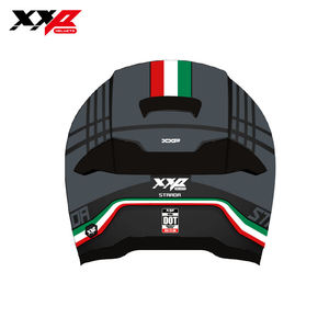 Casque de moto intégral NEUF avec grand spoiler, boucle à dégagement rapide, taille XXL, XXP KONG STRADA NERO GRAY DOT ABS, homologué DOT - Product Image 4