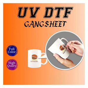 Autocollants 3D personnalisés pour verres à vin, imperméables, en verre, avec protection UV, transfert DTF pour verres à vin - Product Image 3