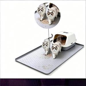 Cross-border New <b>Large</b> cat Litter <b>Mat</b> Silicone Anti-slip Foldable Pet <b>Mat</b> to Prevent Bringing Out cat Litter Silicone <b>Mat</b> - Product Image 2