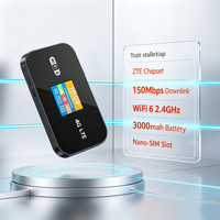 Routeur WiFi portable MF967P 4G LTE MiFi WiFi6 avec écran LCD couleur, batterie 3000 mAh, USB-C