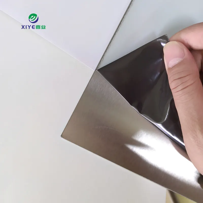 Hochwertige schützende Edelstahl-Spiegelwirksame Pe-Oberflächenschutzfolie für Deckmetallplatte