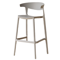 Tabouret haut d'extérieur nordique chaise de bar au design moderne avec dossier empilable pour salle de sport à domicile salon utilisation hôtel
