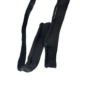 Ruban en nylon noir de 16 mm avec trous pour sac à dos, en stock