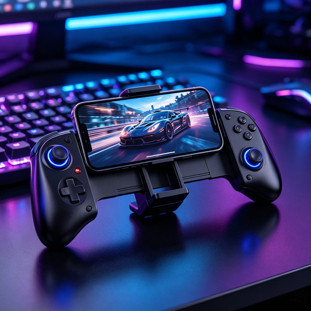 Gamgaga D11 Game Stretching Controller 2407-K11 Telescopic Joystick BT 6-axis Gyro Vibration Mobile Phone P3 400mAh