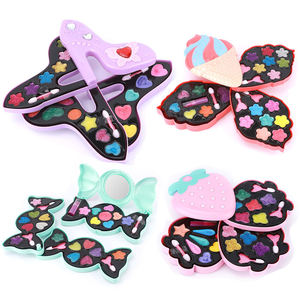 Juguetes de Entretenimiento para Niños, Kits de Cosméticos Reales Lavables, Seguros y No Tóxicos, Bandeja de Maquillaje Giratoria Abrible, Set de Maquillaje para Niñas - Product Image 1