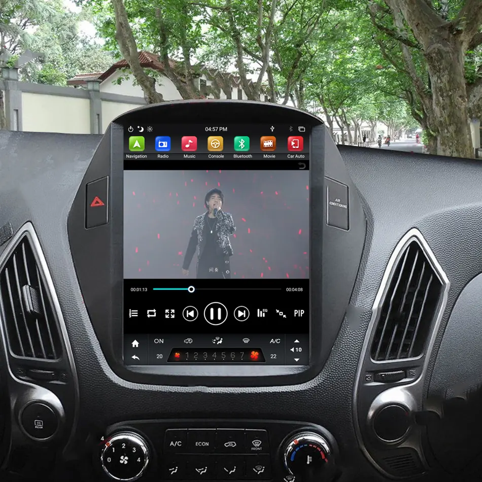 KANOR 9.7" 4+32g Tesla screen android 9 car radio stereo multimedia dvd player for Hyundai IX35 Tucson 2010-2015 gps navigation