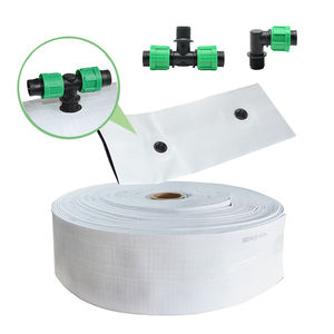Pre-forato Layflat PE cintura di acqua flessibile tubo di irrigazione a goccia principale <span class=keywords><strong>per</strong></span> casa giardino Farm agricoltura irrigazione giardinaggio agricoltura - Product Image 1