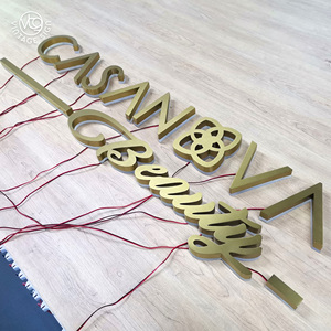 Letras Metálicas Personalizadas para Publicidad, Letras LED 3D, Cómo Hacer Letreros, Número de Casa, Letrero Retroiluminado - Product Image 1