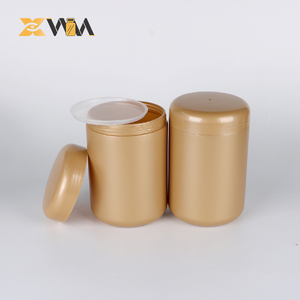 Golden HDPE Powder Canister 420-1000ml Opaque Matte 100mm Wide Mouth for Protein Powder &amp; Milk Formula Storage - Product Image 2