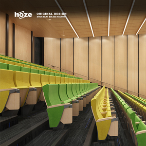 כיסא אודיטוריום מודרני HOZE HS-2102A בעל רגל אחת, עשוי מסגסוגת אלומיניום, ריהוט תיאטרון לכנסיות ואודיטוריומים, ידידותי לסביבה ועמיד. - Product Image 3