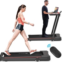 Nouveau tapis de marche électrique pliable 2026 pour bureau intelligent avec table intégrée, idéal pour la maison et le fitness professionnel