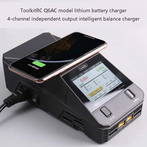ชุดอุปกรณ์ชาร์จแบตเตอรี่ประสิทธิภาพสูง ToolkitRC Q6AC ชาร์จได้ 4 ช่อง กำลังไฟ 1000 วัตต์ สำหรับโดรน ชาร์จแบตเตอรี่หลายก้อน - Product Image 2