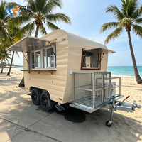 Camion de nourriture mobile personnalisé DOT VIN Fourgon de restauration Camion de nourriture électrique Vintage Ice Cream Camion de nourriture à vendre