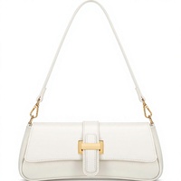 Sac à main mini rétro pour femme, style hobo, à porter à l'épaule ou en bandoulière, avec fermeture éclair, en cuir vegan, sangle amovible et motif uni