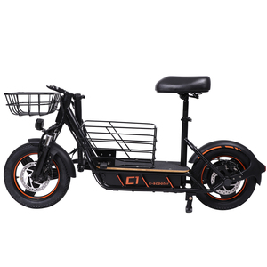 Foldable 14Inch <b>Scooter</b> With Seat and <b>Basket</b> Aluminum Frame Disc H14 <b>Scooters</b> H14 <b>Scooters</b> H14 - Product Image 5