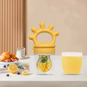 Alimentador de frutas para bebés, chupete, mordedor de alimentación de alimentos frescos para niños, alivio de goma calmante sin Bpa, producto de silicona para bebés, juguetes para la dentición