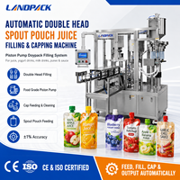 Machine de remplissage et de bouchage de poches à bec verseur pour confiture, miel, yaourt, purée alimentaire pour bébé, boisson, smoothie aux fruits, concentré, pâte et jus