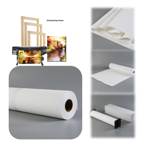 390gsm Matte 24/36/44นิ้วรงควัตถุอิงค์เจ็ทผ้าฝ้ายโพลีเอสเตอร์สำหรับเครื่องพิมพ์ Canon Epson - Product Image 2