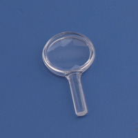 Cheap Handheld Plastic Acrylic Magnifiers Fully Transparent Conjoined Magnifying Glass