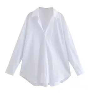 Wholesale Of Foreign Trade White New Products In Blouses Ladies Street Fashion 2023 Modest Blouses Shirt