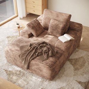 VOXHOME US Drop Shipping Apartment Living Room Vacuum Compressed Nordic <strong>Single</strong> Couch Reading Lounge Corduroy Boneless <strong>Sofa</strong> <strong>Bed</strong> - Product Image 1