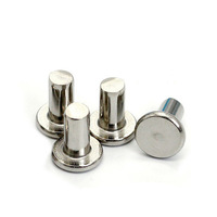 Diamètre de la tête ronde de précision en acier doux zingué 8mm Rivet en acier massif Rivets de bateau en aluminium