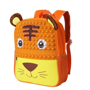Sac à dos scolaire en silicone en forme d'animal, jouet anti-stress pour enfants, sac à dos fidgets, jouets pop-it - Product Image 6