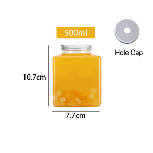 Bouteilles <span class=keywords><strong>de</strong></span> jus en plastique carrées vides <span class=keywords><strong>de</strong></span> 16oz bouteille <span class=keywords><strong>de</strong></span> boisson avec bouchon en aluminium bouteille <span class=keywords><strong>de</strong></span> jus <span class=keywords><strong>de</strong></span> fruits en plastique PET en gros - Product Image 5