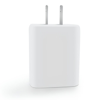 Chargeur mural rapide 65W GaN à double port Type-C PD 3.0 5V/3A avec prise US pour téléphones portables, ordinateurs portables, tablettes, montres intelligentes