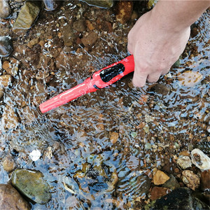 Handheld Metal Detector RZX-520 Waterproof IP68 Red <b>ABS</b> Plastic 12 Inches Sensitivity Adult Use - Product Image 2