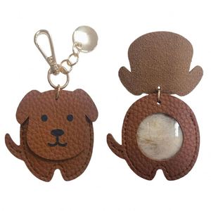 Cute Puppy Cat Fur Keepsake Bag Charm Pet <b>Memorial</b> <b>Gift</b> Keyring Pet Lover PU Leather Bag Charm Photo Holder Pet <b>Gift</b> - Product Image 1
