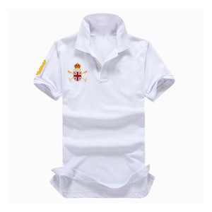 T-shirt <span class=keywords><strong>Paul</strong></span> Top pour Polo XL, tissu tricoté anti-rides surdimensionné, manches courtes, design brodé 3D, uni - Product Image 2