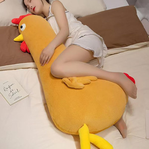 7809 Divertido y Realista Peluche de Pollo Grande, Almohada Suave para Abrazar, Juguetes de Peluche, Regalos de Cumpleaños para Niñas, Peluche de Pollo Grande - Product Image 3