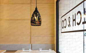 Lampe suspendue LED moderne en fer, cage métallique creuse, luminaire pour salon, restaurant, boutique, bar, décoration - Product Image 3