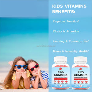 Suplemento de Vitamina C y D con Fosfatidilserina para Niños, Marca OEM, para la Memoria, Concentración, Salud de las Articulaciones e Inmunidad, 60 Gomitas - Product Image 2