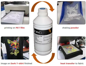 <span class=keywords><strong>Encre</strong></span> d'impression par transfert 1000 ml, haute adhérence, encres textiles DTF pour impression personnalisée sur t-shirts - Product Image 6