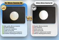 Balles rebondissantes en silicone pour tamis vibrant, accessoires de nettoyage de mailles de tamis