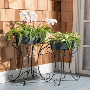 Soporte de plantas estilo rústico francés, macetas Chic Hendrick - Product Image 3